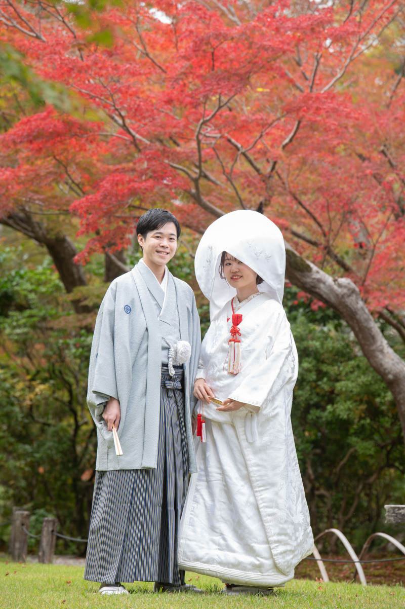 吉城園お庭でも撮影できました