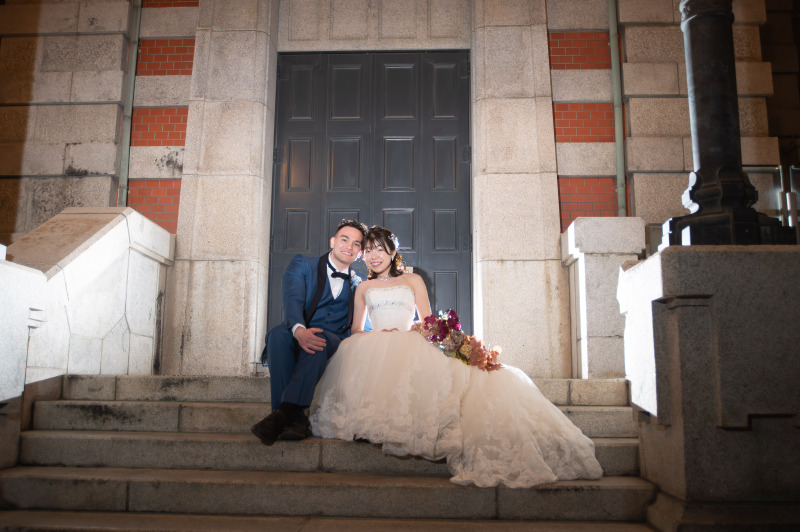 日が暮れてから公会堂に移動