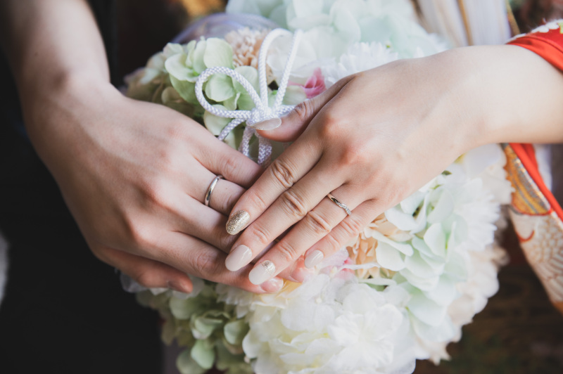 ブーケもご持参くださりネイルともピッタリ