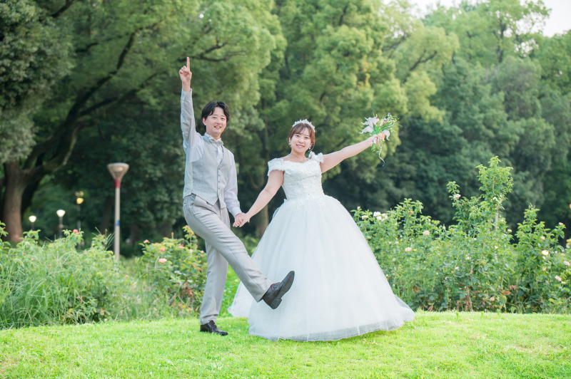 自然で元気なお二人のリクエストショット
