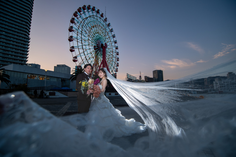 和装とまた違った映画の様なロケーションでの撮影