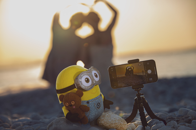 撮影中に短い動画を撮影しております