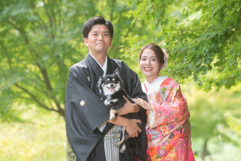 前撮り結婚式.com 縁photo _ペットと一緒に撮影できる