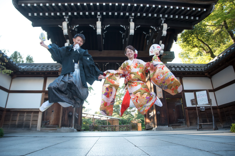 神戸の相楽園では和装からの洋装プランも可能です