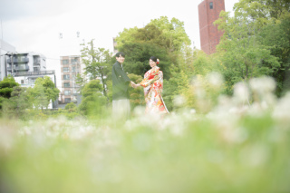 前撮り結婚式.com 縁photo _藤田邸跡公園