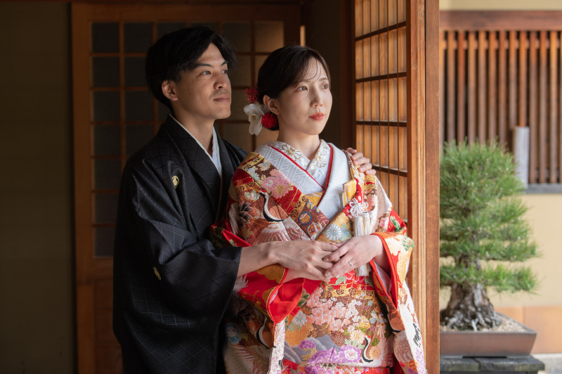 12月20日〜27日迄和装大仙公園スタンダードプランは和室込み【衣裳（色打掛or白無垢＋紋付）＋データ100】※衣裳アップ料金無