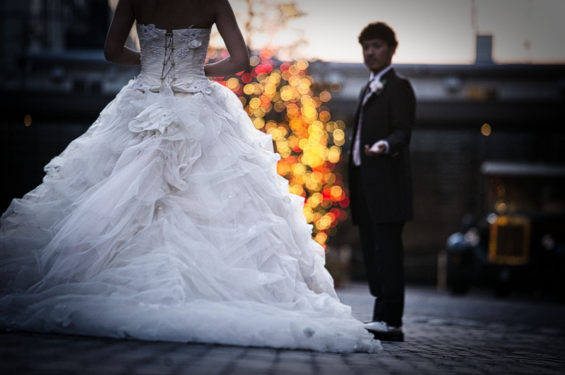 洋装前撮り大阪港赤煉瓦街撮影プラン【ドレス&タキシード+データ100カット】※衣裳アップグレード料金なし