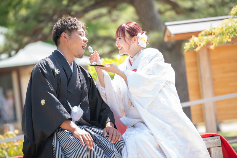 和装前撮り大仙公園スタンダードプラン【衣裳(色打掛or白無垢+紋付)+データ100カット】※衣裳アップグレード料金なし