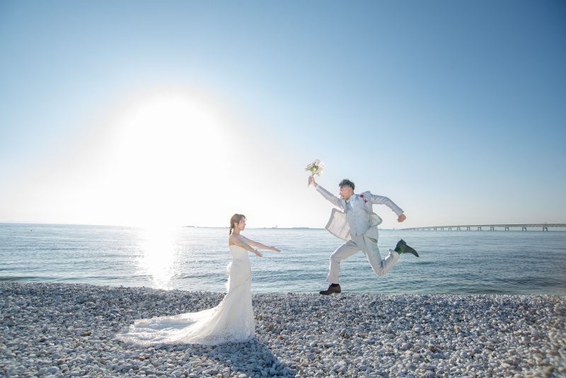 洋装マーブルビーチ◆夕日撮影も≪データ全カット(150カット以上~)付き≫※衣裳アップグレード料金なし