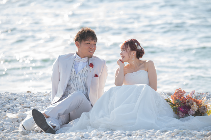 【別日程撮影プラン】9月〜10月洋装ビーチ＋11月・12月紅葉の和装大阪城【衣裳2着＋データ200カット】※衣裳アップ料金なし