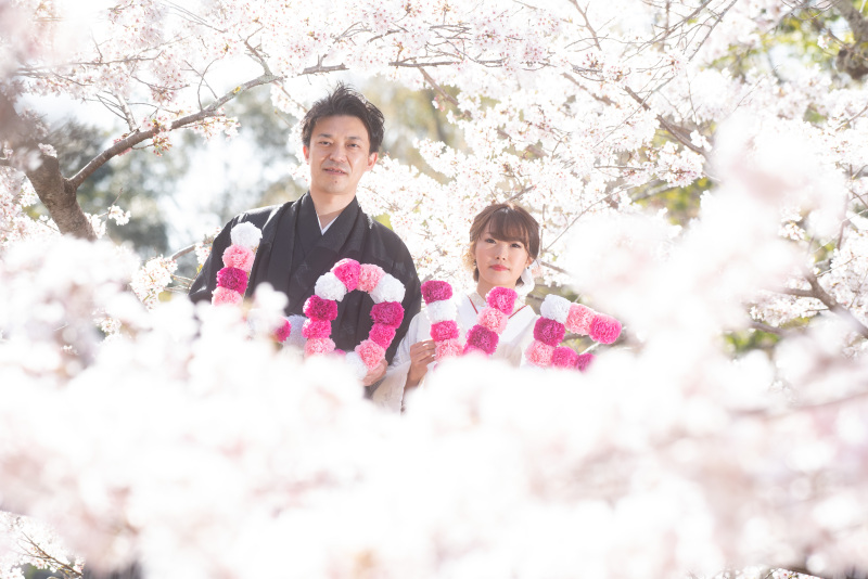 和装前撮り奈良公園スペシャルプラン【衣裳（色打掛and白無垢＋紋付）＋データ200カット】※衣裳アップグレード料金なし