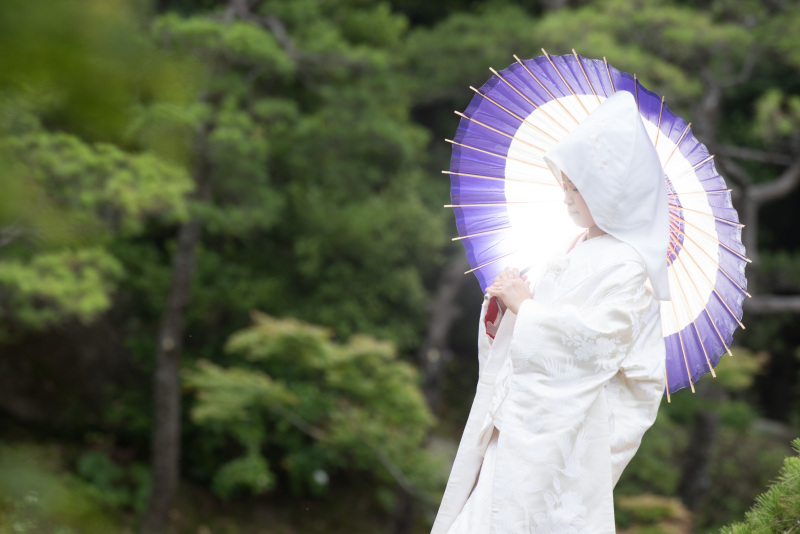 和装前撮り神戸相楽園スペシャルプラン【衣裳(色打掛and白無垢+紋付)+データ200カット】※衣裳アップグレード料金なし