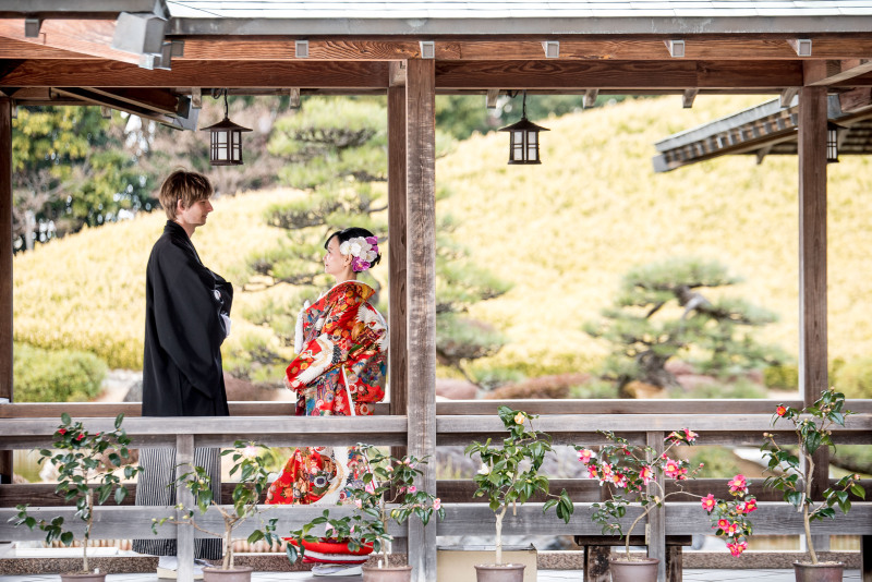 和装前撮り大仙公園スタンダードプラン【衣裳(色打掛or白無垢+紋付)+データ100カット】※衣裳アップグレード料金なし