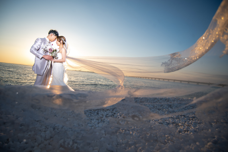 洋装マーブルビーチ◆夕日撮影も≪データ全カット(150カット以上~)付き≫※衣裳アップグレード料金なし