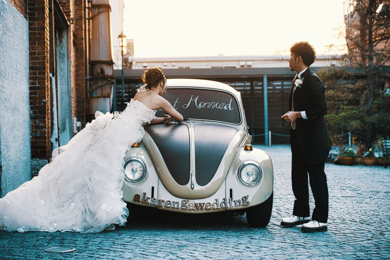 洋装前撮り大阪港赤煉瓦街撮影プラン【ドレス&タキシード+データ100カット】※衣裳アップグレード料金なし