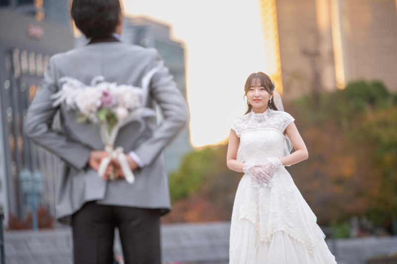 【2月20日まで◇先着5組】\サンセットから夜景ロケ!衣装追加無し明朗会計/公会堂前広場【ドレス&タキシード+データ50カット】