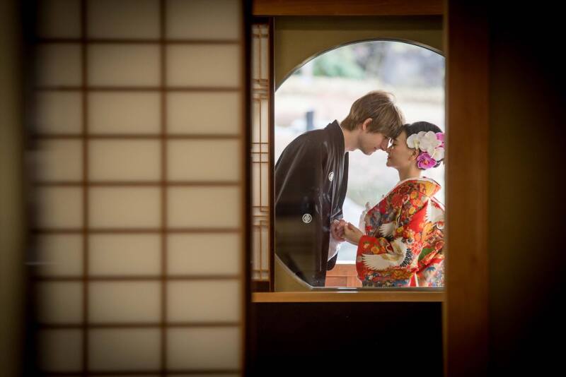 和装前撮り大仙公園スタンダードプラン【衣裳(色打掛or白無垢+紋付)+データ100カット】※衣裳アップグレード料金なし