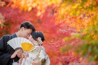 夏の太陽で海！洋装+紅葉の和装大阪城！別日程でもセット価格OK【和装＆洋装衣裳込み＋データ200カット】※衣裳アップ料金なし
