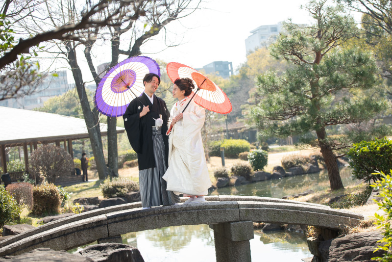 秋のシーズンも値段変わらず!藤田邸跡スペシャルプラン【衣裳(色打掛and白無垢+紋付)+データ150カット】※衣裳UP料金なし