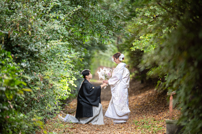 和装ロケ◆大阪城も値段変わらず新婦様衣装２点【衣裳（色打掛&白無垢＋紋付）＋データ150カット】※衣裳up料金無し