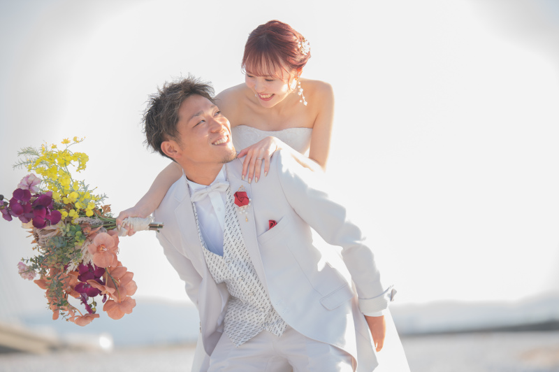 【1月撮影限定】マーブルビーチ夕日&公会堂夜景◇洋装ロケ【安心の明朗会計!データ200カット以上】※衣裳アップグレード料金なし