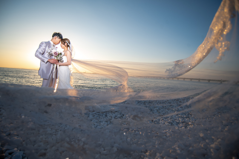 6月〜8月暑い夏もOK和装大仙公園和室込み＋洋装マーブルビーチ和洋ロケ【データ200カット】※衣裳アップグレード料金なし