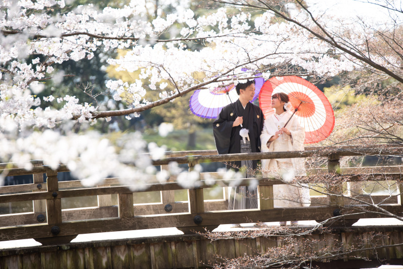 和装前撮り奈良公園スタンダードプラン【衣裳（色打掛or白無垢＋紋付）＋データ100カット】※衣裳アップグレード料金なし