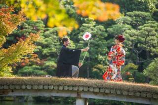 和装前撮り神戸相楽園スペシャルプラン【衣裳（色打掛and白無垢＋紋付）＋データ200カット】※衣裳アップグレード料金なし