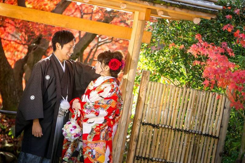 和装前撮り神戸相楽園スタンダードプラン【衣裳(色打掛or白無垢+紋付)+データ100カット】※衣裳アップグレード料金なし