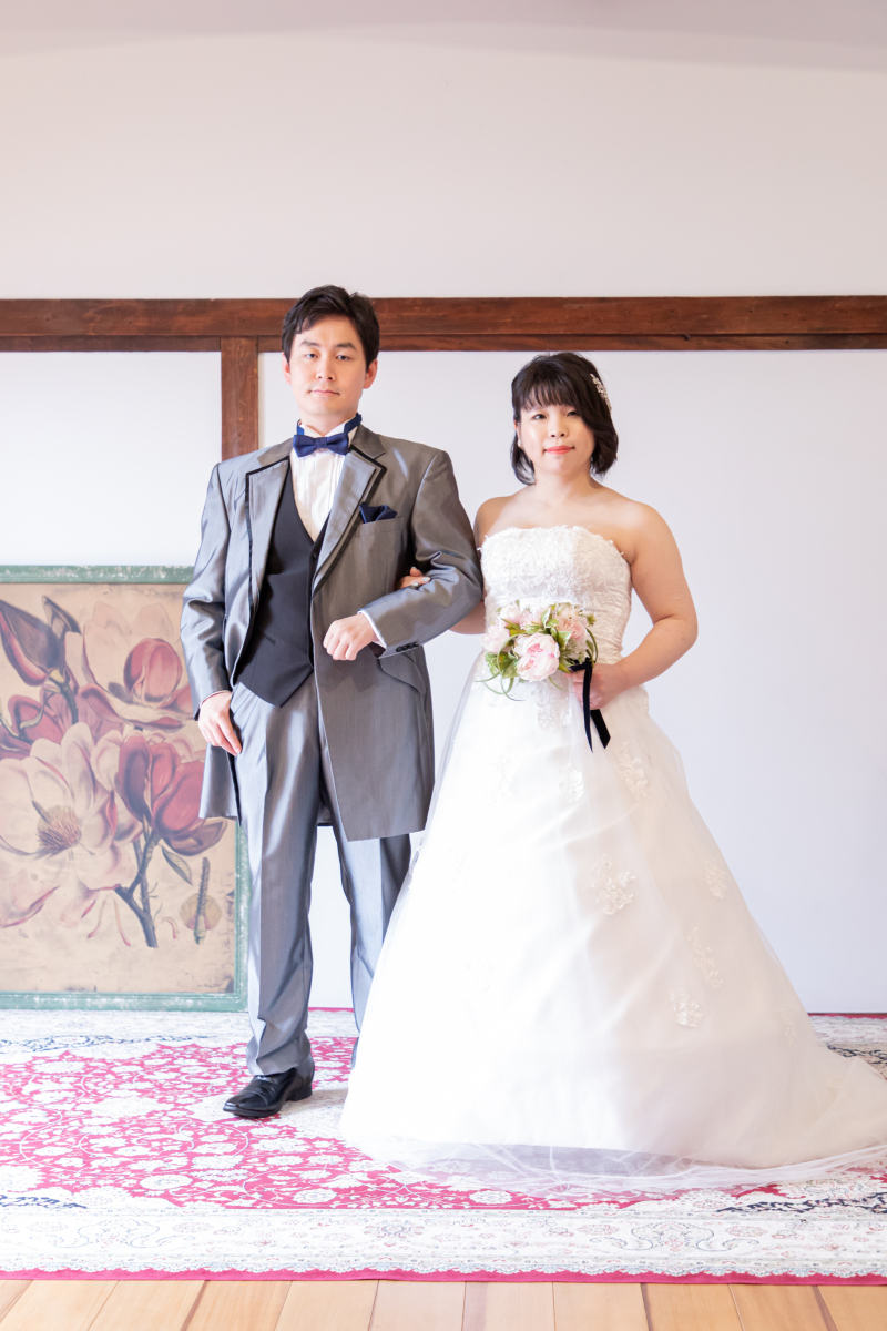 ウェディングドレスにて!