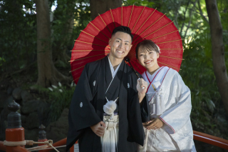 和装1着　小石川後楽園ロケーション撮影