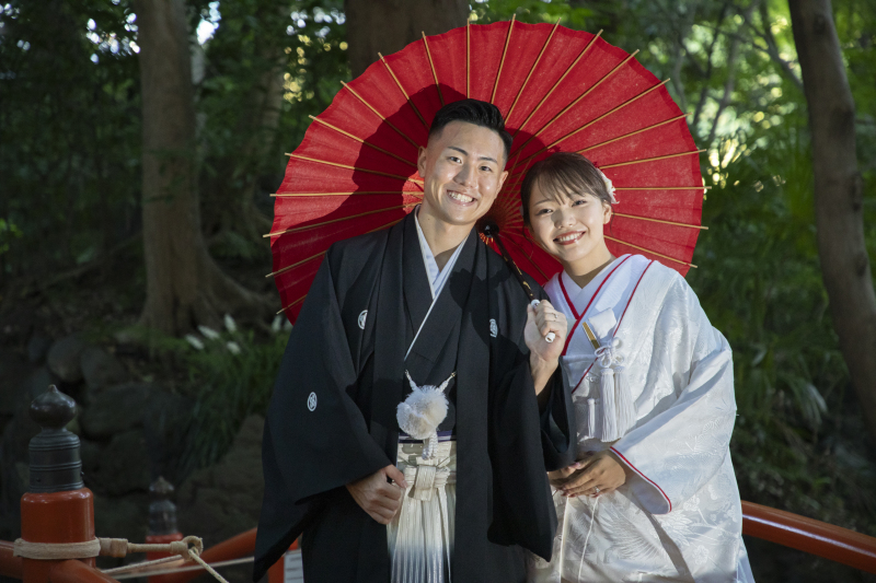 和装1着　小石川後楽園ロケーション撮影