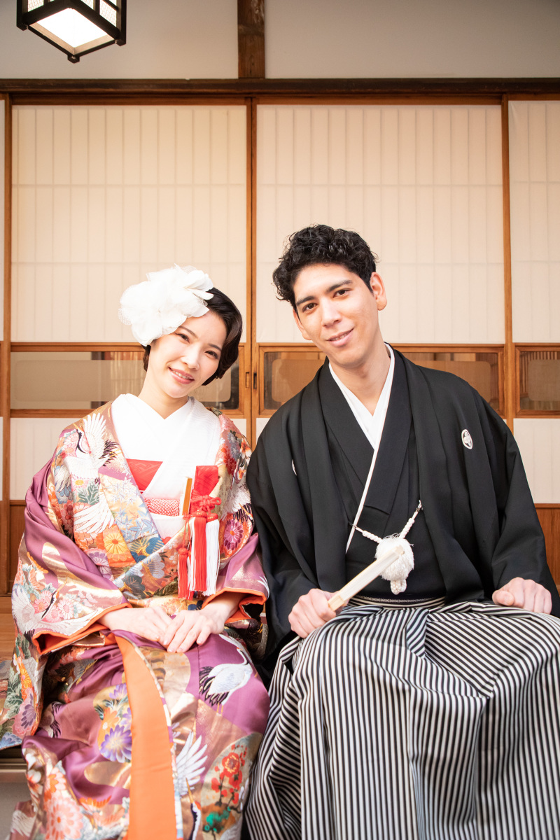 縁側で素敵な笑顔での撮影！