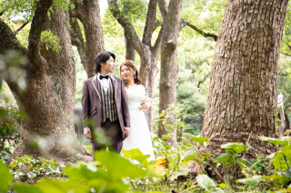 日比谷公園（洋装）撮影　