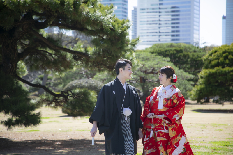 緑と都会の中で