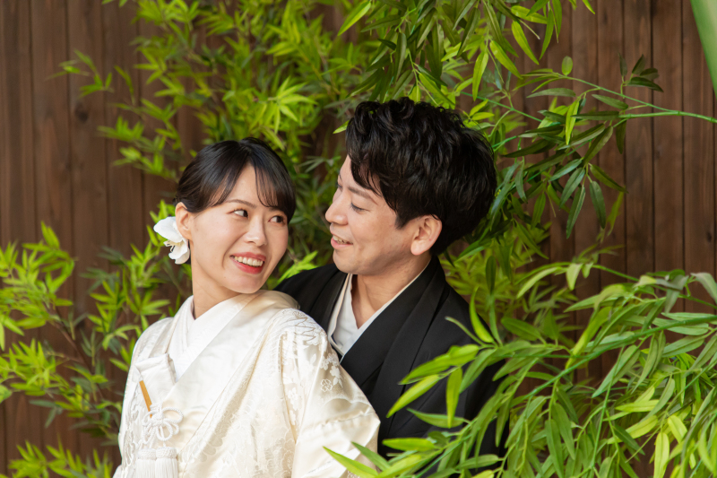 竹の中で・・・