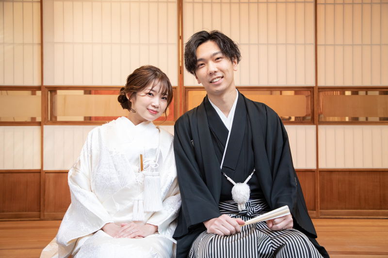 古民家の縁側で！