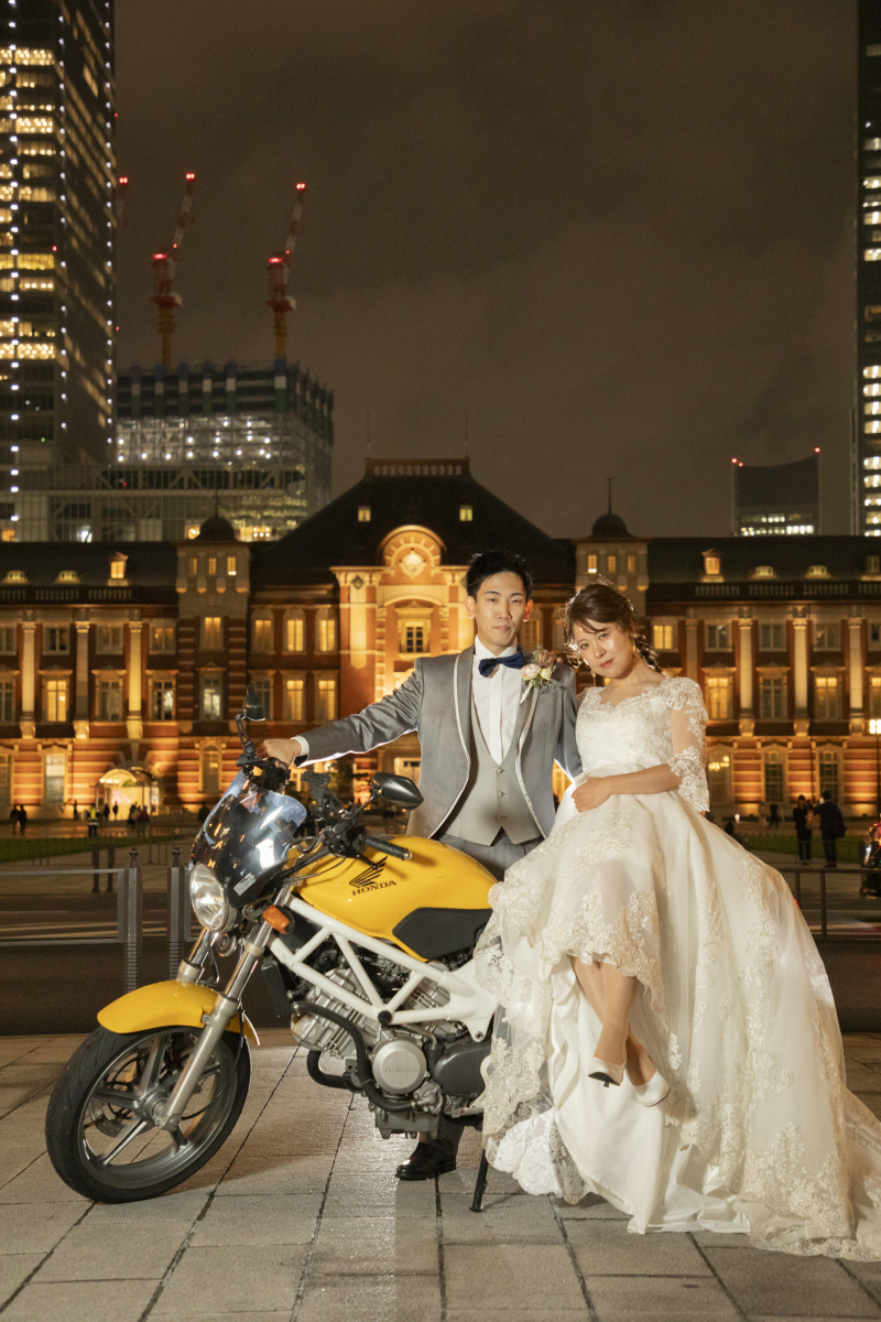 東京駅×バイク
