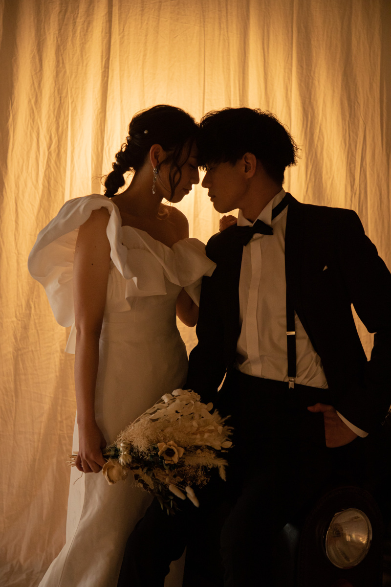 おでこくっつけて！