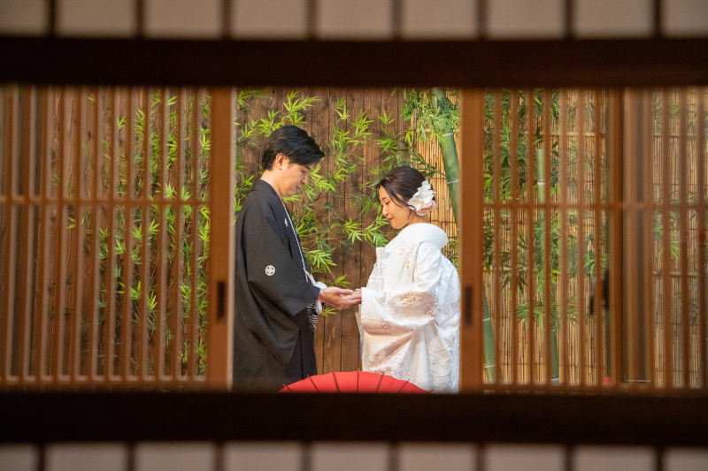 障子×格子越し