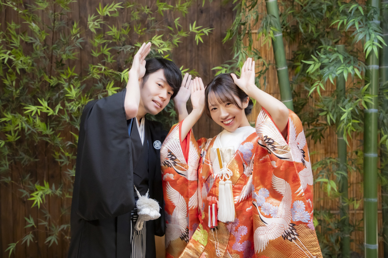 可愛らしいご新郎ご新婦様