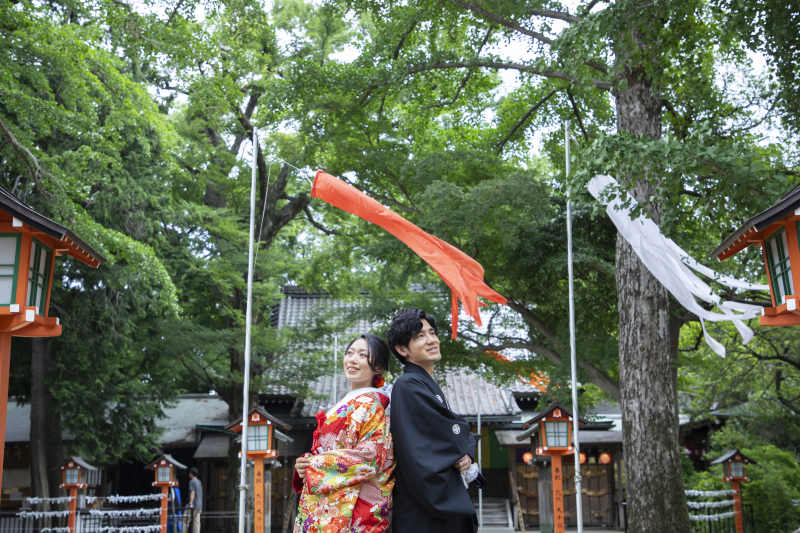 紅白の旗