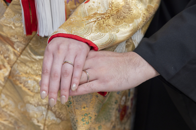 指輪ショットも忘れずに!