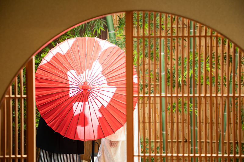 番傘をつかったイメージ写真！