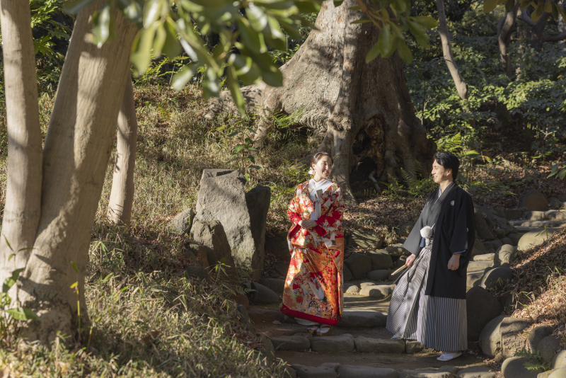 階段を活かして撮影!