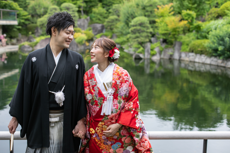初夏の目白庭園での撮影