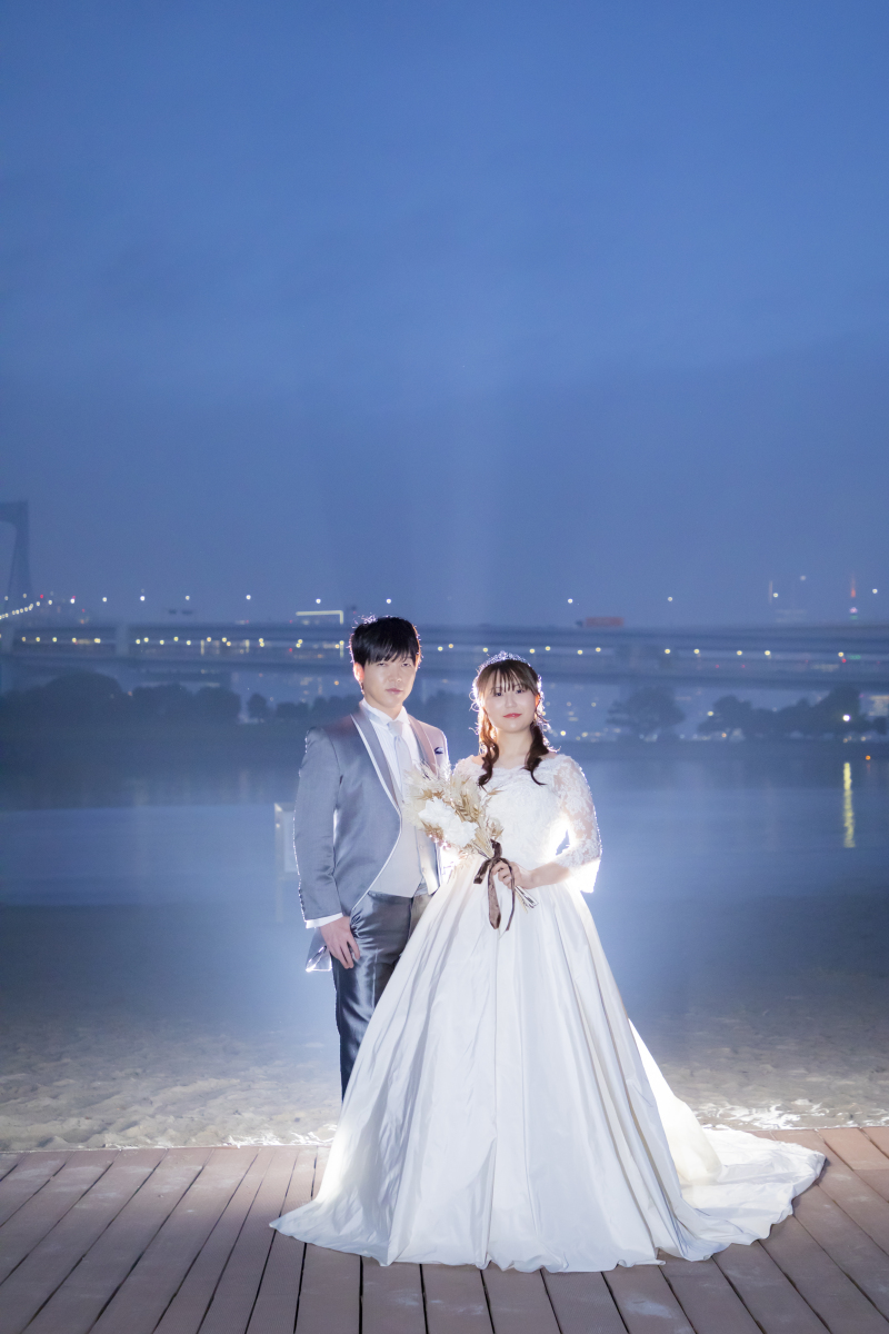 ウェディングドレスの型物撮影