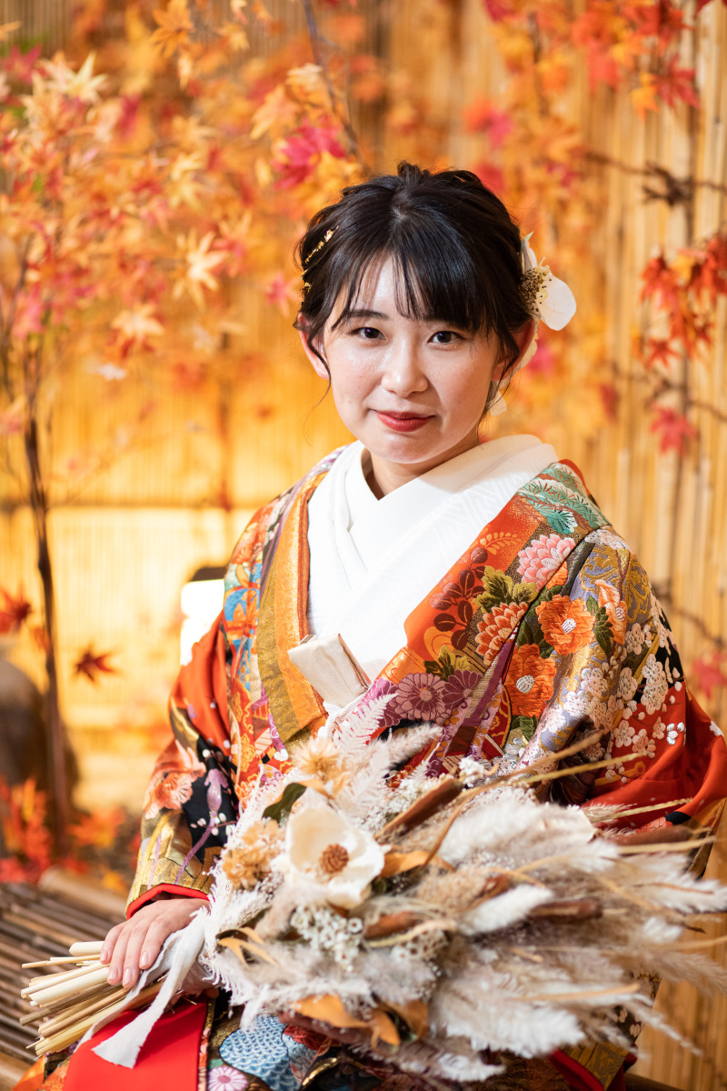 紅葉×アンバーな光で温かみのあるお写真を・・・