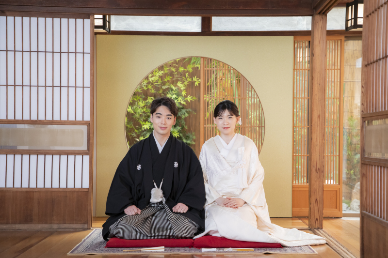 2人で正座撮影