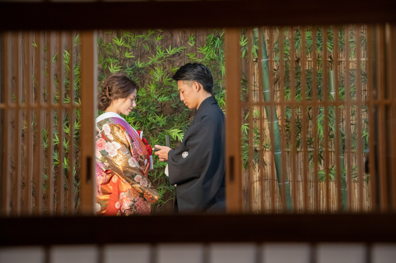 障子×格子越し